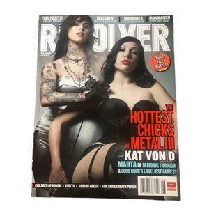 Revolver Magazine June 2008 The Hottest Chicks in Metal III Kat Von D Cover